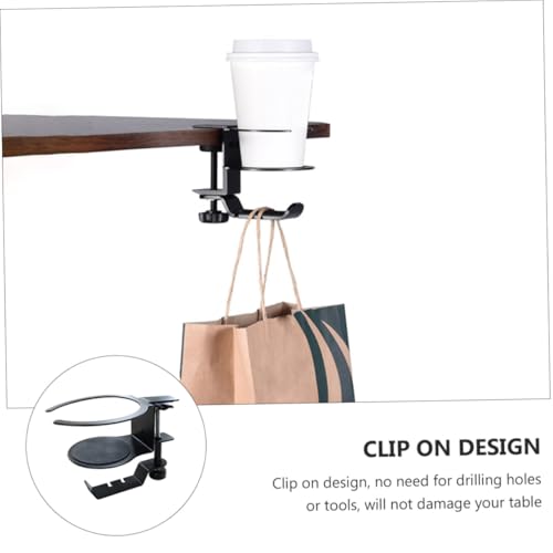 Cabilock Kopfhöreraufhänger Und Becherhalter Aus Aluminiumlegierung Stabiler Schreibtisch Organizer Für Gaming Headsets Und Getränke Bild 5