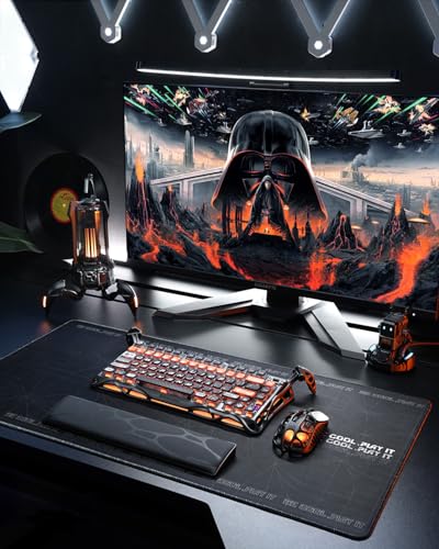 GravaStar Mercury K1 Pro Gaming Tastatur Kabellos, Aluminiumlegierung, 75% Layout Custom Mechanische Tastatur,Langlebiges Design mit Einzigartiger Ästhetik- CyberFlare Bild 2