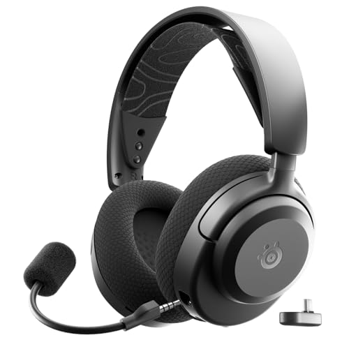 SteelSeries Arctis Nova 3X Wireless Gaming-Headset – App-Steuerung – 40 Std. Akku – Neodym-Magnet-Treiber – 2,4 GHz/Bluetooth – Abnehmbares Mikrofon – Xbox, PS5, PC, Switch, Mobilgeräte - Schwarz Bild 1
