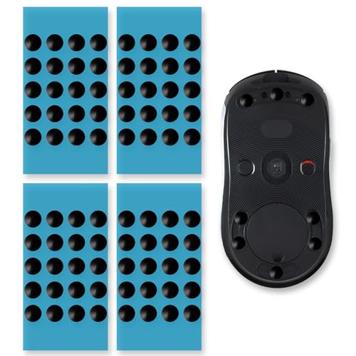 80 Stück Mouse Skates Set für Logitech G PRO Wireless, Ultra-Schnelle Mausfüße für Logitech G PRO Wireless, Mouse Dot Skate Set, Abgerundete Kanten,Perfekte Gleiteigenschaften für Gaming Büro, Schwarz Bild 1