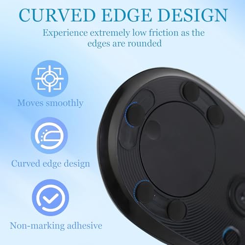 80 Stück Mouse Skates Set für Logitech G PRO Wireless, Ultra-Schnelle Mausfüße für Logitech G PRO Wireless, Mouse Dot Skate Set, Abgerundete Kanten,Perfekte Gleiteigenschaften für Gaming Büro, Schwarz Bild 3