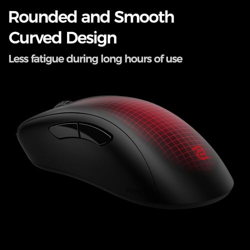 BenQ Zowie EC2-DW Kabellose 4K-Maus für E-Sport, Sportwissenschaft, optimierter 4K-Empfänger, 60 g, asymmetrisch, treiberlos, 3950 Sensor, 4K-Abrufrate Bild 4