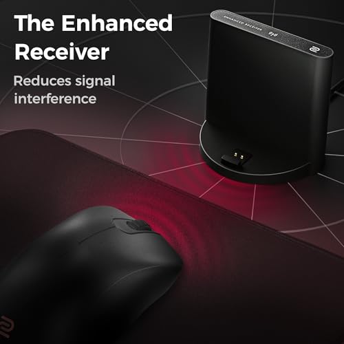 BenQ Zowie EC2-DW Kabellose 4K-Maus für E-Sport, Sportwissenschaft, optimierter 4K-Empfänger, 60 g, asymmetrisch, treiberlos, 3950 Sensor, 4K-Abrufrate Bild 7