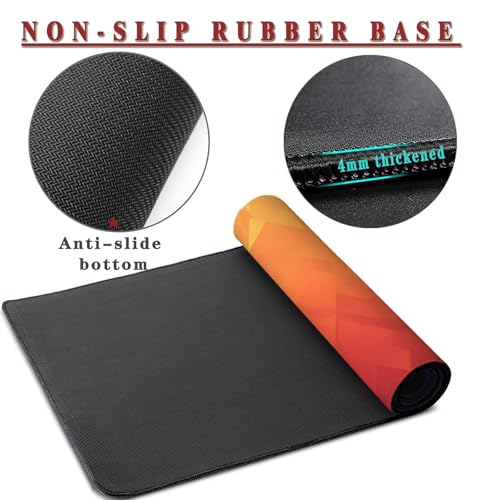 Mauspad XXL 1400x800x4mm Wasserdicht Schreibtischunterlage rutschfeste Speed Gaming Mousepad Geometric (8) Groß Desk Mouse Mat Maus Pad, Schreibtisch Unterlage Deko für PC, Laptop, Home Office Bild 3