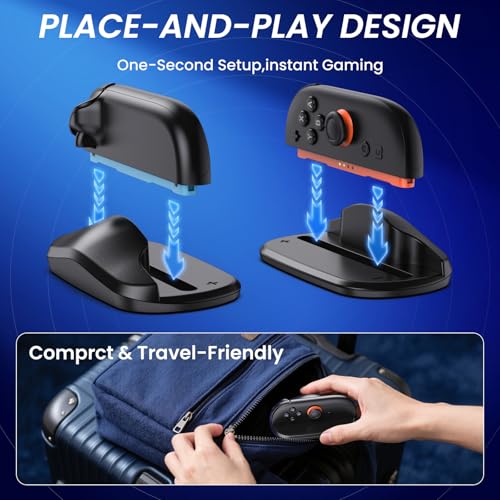 Gorixer Maus Controller Griff für Nintendo Switch 2 Joypad, Switch Komfort Gaming Controller Stand Halterung für Joycon links und rechts Handgriff Griffe (Paar) Bild 5