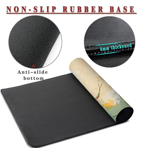 Mauspad XXL 1400x800x4mm Wasserdicht Schreibtischunterlage rutschfeste Speed Gaming Mousepad Gifts (2) Groß Desk Mouse Mat Maus Pad, Schreibtisch Unterlage Deko für PC, MacBook, Laptop, Home Office Bild 3
