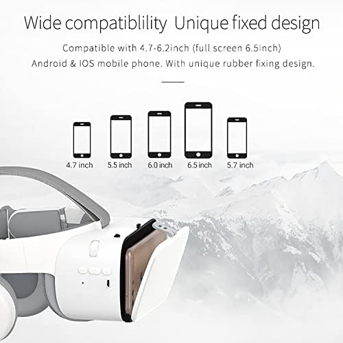 【VR-Brille】 110° IMAX FOV Faltbare VR-Headsets mit Fernbedienung für 4,7-6,2-Zoll-Telefone (iOS & Android) - ideal für immersive Filme & Gaming Bild 2
