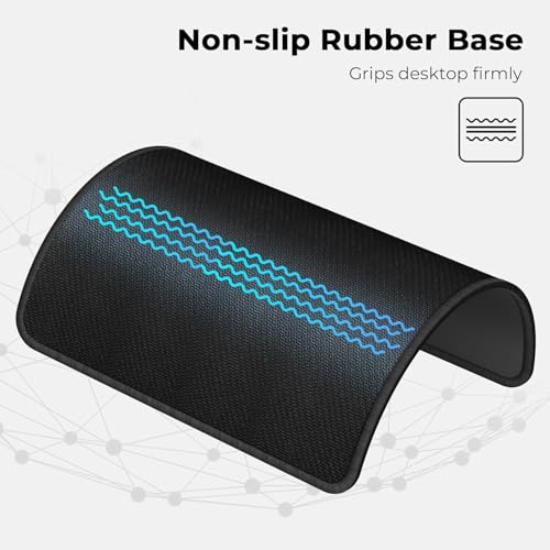 cimetech Mauspad 260 x 21 x 3 mm Gaming Mousepad mit Wasserdicht und Rutschfester Gummi für PC-Büro, Arbeit, Gaming, Studium, Laptop, Computer, Zuhause-Schwarz Bild 5