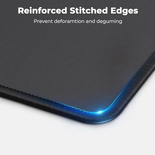 cimetech Mauspad 260 x 21 x 3 mm Gaming Mousepad mit Wasserdicht und Rutschfester Gummi für PC-Büro, Arbeit, Gaming, Studium, Laptop, Computer, Zuhause-Schwarz Bild 6