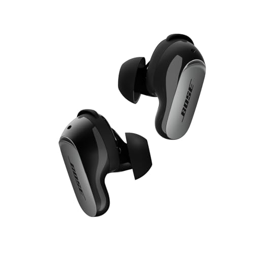 Bose QuietComfort Ultra Bluetooth-Earbuds (2. Gen.), kabellose Noise-Cancelling-Earbuds, bis zu 6 Stunden Akkulaufzeit, Schutzart IPX4, 360-Grad-Sound, tiefer Bass, Schwarz Bild 1