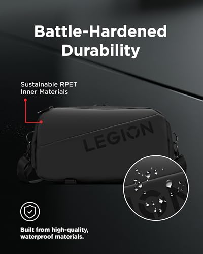 Lenovo Legion Schultertasche | Legion Sling Bag | Passend für Legion Go und Legion Go2 | Schwarz Bild 5