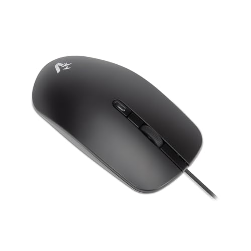 Vultech MOU-10 Maus mit USB-Kabel, leise, DPI Switch einstellbar 1000-2000, 4 Tasten + Scrollrad, ergonomisch, Ultraleicht, Plug and Play für Windows, Mac OS X und Linux Bild 2