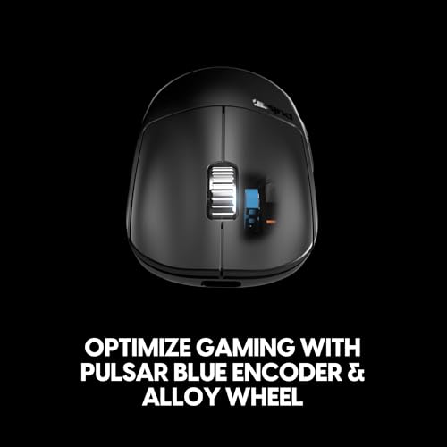 Pulsar Gaming Gears X2H v3 ES kabellose Gaming-Maus, Ultraleicht, 53 g, symmetrisch, optischer Schalter, 32000 DPI, 750 IPS, XS-1-Sensor, 8K-kompatibel (Medium, Schwarz) Bild 5