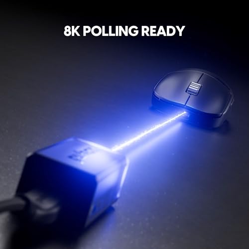Pulsar Gaming Gears X2H v3 ES kabellose Gaming-Maus, Ultraleicht, 53 g, symmetrisch, optischer Schalter, 32000 DPI, 750 IPS, XS-1-Sensor, 8K-kompatibel (Medium, Schwarz) Bild 7