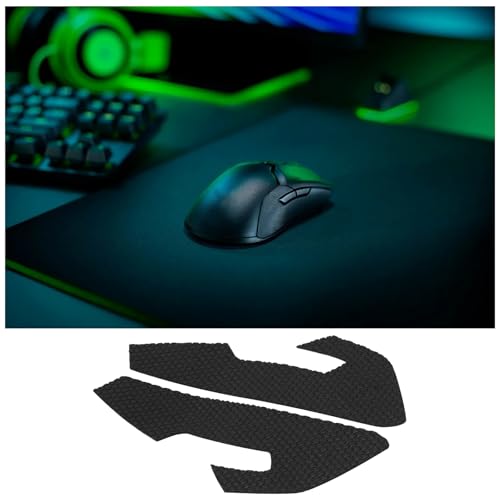 2 Paar Griffbänder Kompatibel mit Razer Viper Kompatibel mit Viper Ultimates Gaming-Maus Schwarz Bild 3