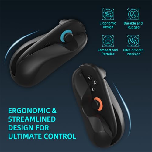 JUCHRZEY 2er Set Gaming-Controller Maus Halterung for Nintendos Switch 2 Joy-Con Zubehör, Ergonomischer links+rechts Controller Halterständer for komfortables Gaming Bild 3