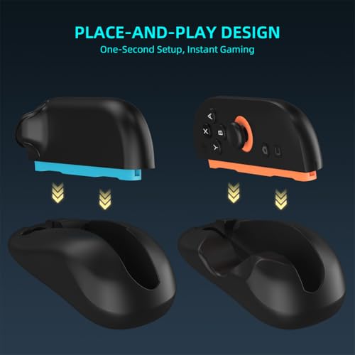 JUCHRZEY 2er Set Gaming-Controller Maus Halterung for Nintendos Switch 2 Joy-Con Zubehör, Ergonomischer links+rechts Controller Halterständer for komfortables Gaming Bild 4