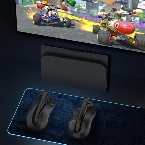 JUCHRZEY 2er Set Gaming-Controller Maus Halterung for Nintendos Switch 2 Joy-Con Zubehör, Ergonomischer links+rechts Controller Halterständer for komfortables Gaming Bild 6