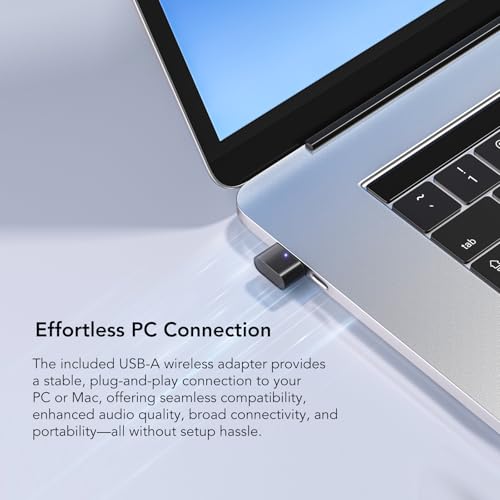 NEARITY MemPod Pro 2S, Open-Ear-Bluetooth-Kopfhörer mit Mikrofon, ChatGPT-Transkription & Zusammenfassung, Dongle, App-Steuerung, 97 Sprachen, für Vorträge, Meetings, Anrufe Bild 6