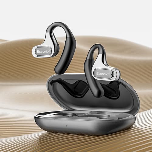 Kopfhörer kabellos Bluetooth Bluetooth 5.3 mit 70 Std Spielzeit, IP5 Wasserdicht ，360° Neuer verbesserter Panoramaklang für Schwimmen Radfahren Laufen F8 (technoschwarz) Bild 1