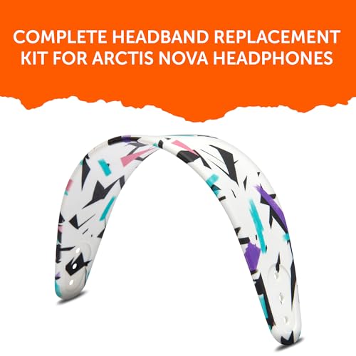 WC Mod Kit Nova Pro Wireless & Nova Elite – Kühlende Gel-Ohrpolster, Silikon-Kopfband und Magnetplatten für SteelSeries Arctis Nova Pro Wireless & Nova Elite von Wicked Cushions | 90's White Bild 6