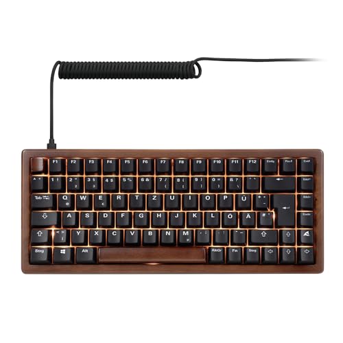 Sharkoon Skiller SGk50 S3 Wood, PBT, RGB Gaming Keyboard, 75% DE-Layout Bild 2