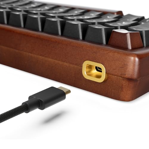 Sharkoon Skiller SGk50 S3 Wood, PBT, RGB Gaming Keyboard, 75% DE-Layout Bild 4
