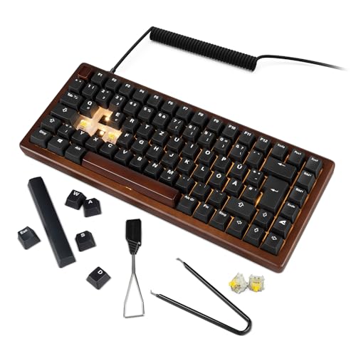 Sharkoon Skiller SGk50 S3 Wood, PBT, RGB Gaming Keyboard, 75% DE-Layout Bild 6