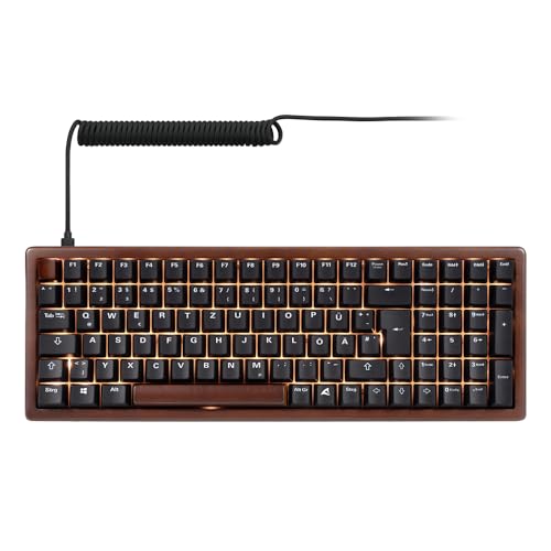 Sharkoon Skiller SGk50 S2 Wood, PBT, RGB Gaming Keyboard, 96% DE-Layout Bild 2
