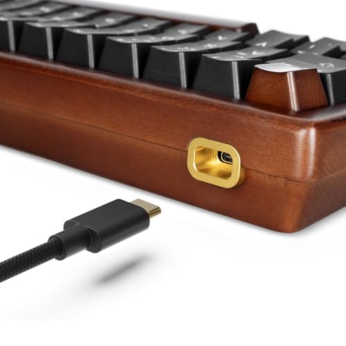 Sharkoon Skiller SGk50 S4 Wood, PBT, RGB Gaming Keyboard, 60% DE-Layout Bild 4