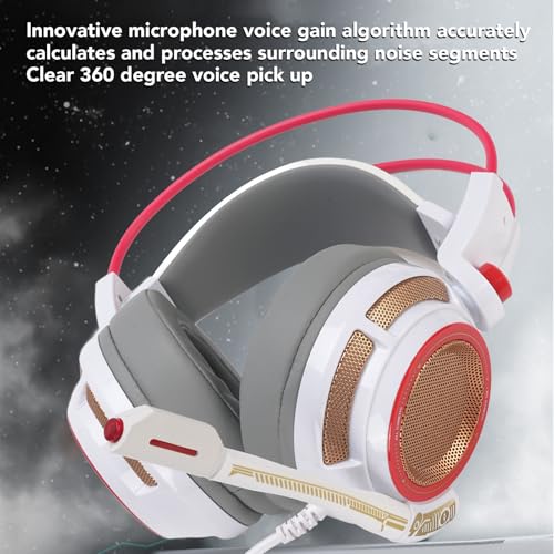 Gaming Headset, 7.1 Surround Sound Headphone Multi -Channel -Vibration Clear Sound USB Headsets für Gaming Desktop Computer Bild 2