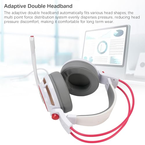 Gaming Headset, 7.1 Surround Sound Headphone Multi -Channel -Vibration Clear Sound USB Headsets für Gaming Desktop Computer Bild 3