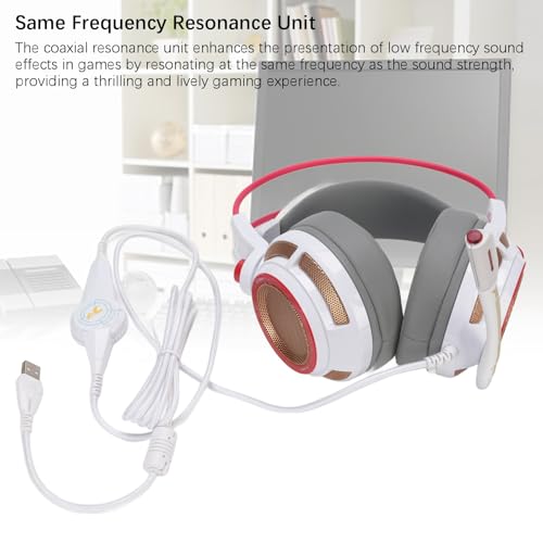 Gaming Headset, 7.1 Surround Sound Headphone Multi -Channel -Vibration Clear Sound USB Headsets für Gaming Desktop Computer Bild 4