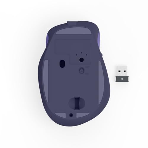 Hama Maus kabellos, wiederaufladbar (optische Funkmaus ohne Klickgeräusch, mit Akku, ergonomische Form, 6 Tasten, 800/1200/1600 DPI, KI Assistent, 2,4 GHz, ideal als Computermaus, Laptopmaus) blau Bild 5