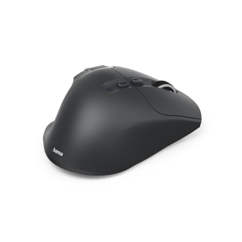 Hama Maus kabellos, wiederaufladbar, Bluetooth/Funk (Multi Device, optische Maus ohne Klickgeräusch, ergonomisch, Side Scroll u. Hyper Scroll Wheel, LED, Datenverschlüsselung, 10 Tasten, dpi Schalter) Bild 3
