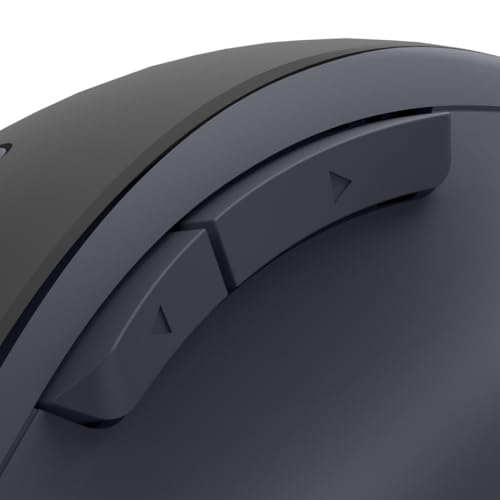 Hama Maus kabellos, wiederaufladbar (optische Funkmaus ohne Klickgeräusch, mit Akku, ergonomische Form, 6 Tasten, 800/1200/1600 DPI, KI Assistent, 2,4 GHz, ideal als Computermaus, Laptopmaus) schwarz Bild 4