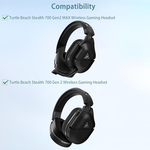 Stealth 700 Gen2 Ohrpolster Ersatz Kompatibel mit Turtle Beach Stealth 700 Gen2 MAX, 700 Gen 2 Wireless Gaming Headset Kopfhörer Ohrpolster Ersatz Kissen (Kühlgel/Seidenstoff) Bild 3