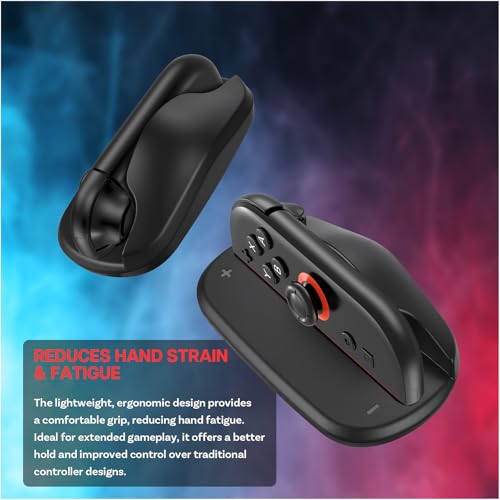 MMOBIEL Gaming Maus Basis für Nintendo Switch 2 2er Pack Tragbare Maus Halter für Joy-Con Controller – Ergonomische Griffe für Mausmodus – Präzision & Schutz – Schwarz Bild 4
