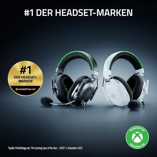 Razer BlackShark V3 Pro Xbox S|X - Kabelloses E-Sport-Headset mit ANC - Aktive Geräuschunterdrückung - Triforce 50mm Treiber - HyperSpeed 2,4GHz & Bluetooth - Game/Chat-Balance - Xbox/PC | Weiß Bild 2