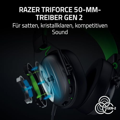 Razer BlackShark V3 X HyperSpeed for Xbox - Kabelloses E-Sport Headset - Ultra leicht 270 g - Triforce 50mm Treiber - Abnehmbares Mikrofon - HyperSpeed 2,4 GHz & Bluetooth - Xbox/PC | Schwarz Bild 3