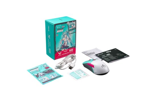 TUF Gaming Mini Wireless Mouse Hatsune Miku Edition - leichte, beidhändige kabellose 65 g Gaming-Maus mit Tri-Mode-Konnektivität, 12.000 dpi-Sensor und 100 Millionen Klicks Lebensdauer mechanische Bild 7