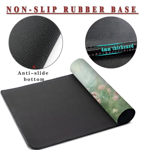 Mauspad XXL 1200x600x4mm Wasserdicht Schreibtischunterlage rutschfeste Speed Gaming Mousepad Impression Groß Desk Mouse Mat Maus Pad, Schreibtisch Unterlage Deko für PC, MacBook, Laptop, Home Office Bild 3