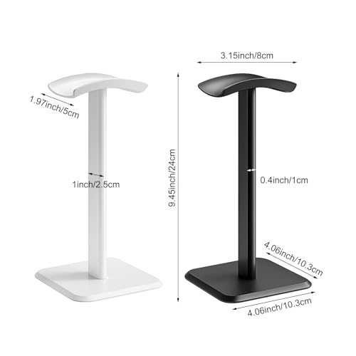 APOMOONS 2 Pcs Headset Halterung, Gaming KopfhöRer Stander mit TPU Rutschfestem, Universal Kopfhörer Halterung für Over Ear Kopfhörergrößen, Kopfhörerhalter für die Organisation des Schreibtisches Bild 2