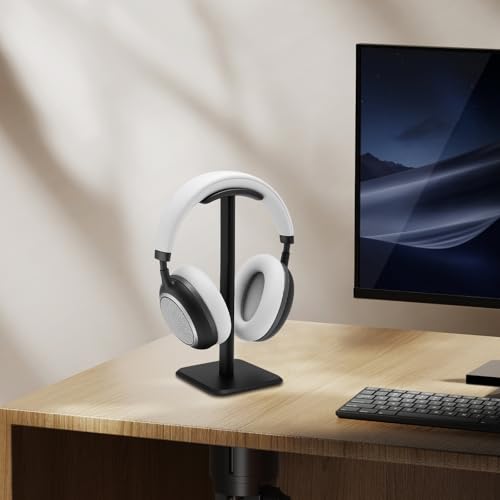 APOMOONS 2 Pcs Headset Halterung, Gaming KopfhöRer Stander mit TPU Rutschfestem, Universal Kopfhörer Halterung für Over Ear Kopfhörergrößen, Kopfhörerhalter für die Organisation des Schreibtisches Bild 4