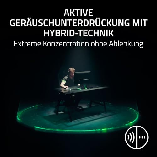 Razer BlackShark V3 Pro - Kabelloses E-Sport-Headset mit ANC- Geräuschunterdrückung - 50mm Audio Treiber - Abnehmbares Mikrofon - Wireless 2,4 GHz & Bluetooth - FPS-Profile - PC/Mac | Schwarz Bild 6
