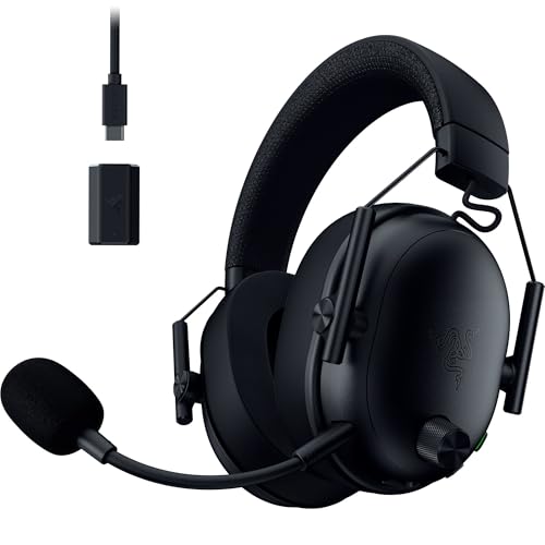 Razer BlackShark V3 - Kabelloses E-Sport-Headset - Triforce 50mm Treiber - Abnehmbares Breitband-Mikrofon - THX Spatial Audio - Wireless 2,4Ghz & Bluetooth - FPS-Profile - PC/Mac | Schwarz Bild 1
