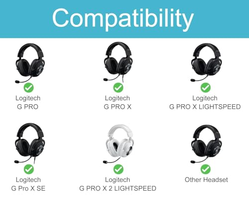 Harte Tasche Hülle Case Kompatibel mit Logitech G PRO/G PRO X/G PRO X Lightspeed/G Pro X SE/G PRO X 2 Lightspeed Gaming Headset, Nur Tasche - Schwarz YC80029 Bild 5