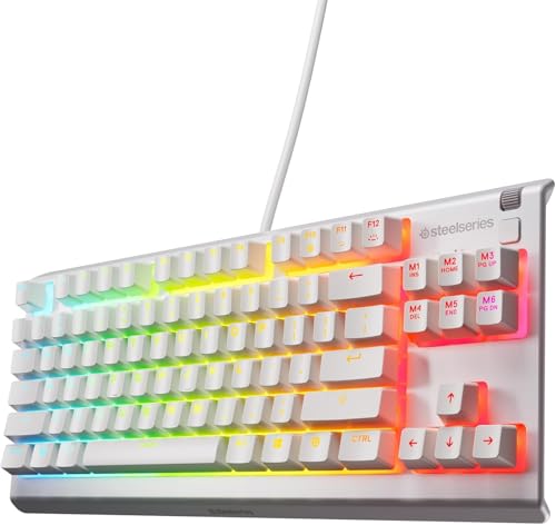 SteelSeries Apex 3 TKL White - Gaming Tastatur - 8-Zonen RGB-Beleuchtung - Deutsches QWERTZ Rival 3 Gen 2 Gaming-Maus - 8.5K DPI TrueMove Core-Optiksensor - 60M Klicks garantiert Bild 2