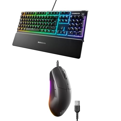 SteelSeries Apex 3 - Gaming Tastatur - 10-Zonen RGB-Beleuchtung - Deutsches QWERTZ Rival 3 Gen 2 Gaming-Maus - 8.500 DPI TrueMove Core-Optiksensor - 60 Millionen Klicks garantiert Bild 1