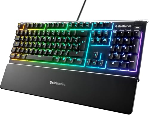 SteelSeries Apex 3 - Gaming Tastatur - 10-Zonen RGB-Beleuchtung - Deutsches QWERTZ Arctis Nova 1 - Multi-System Gaming-Headset - Hi-Fi-Treiber - 360° Surround-Sound Bild 2